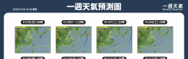 2025/1/6~2025/1/12 天氣概況