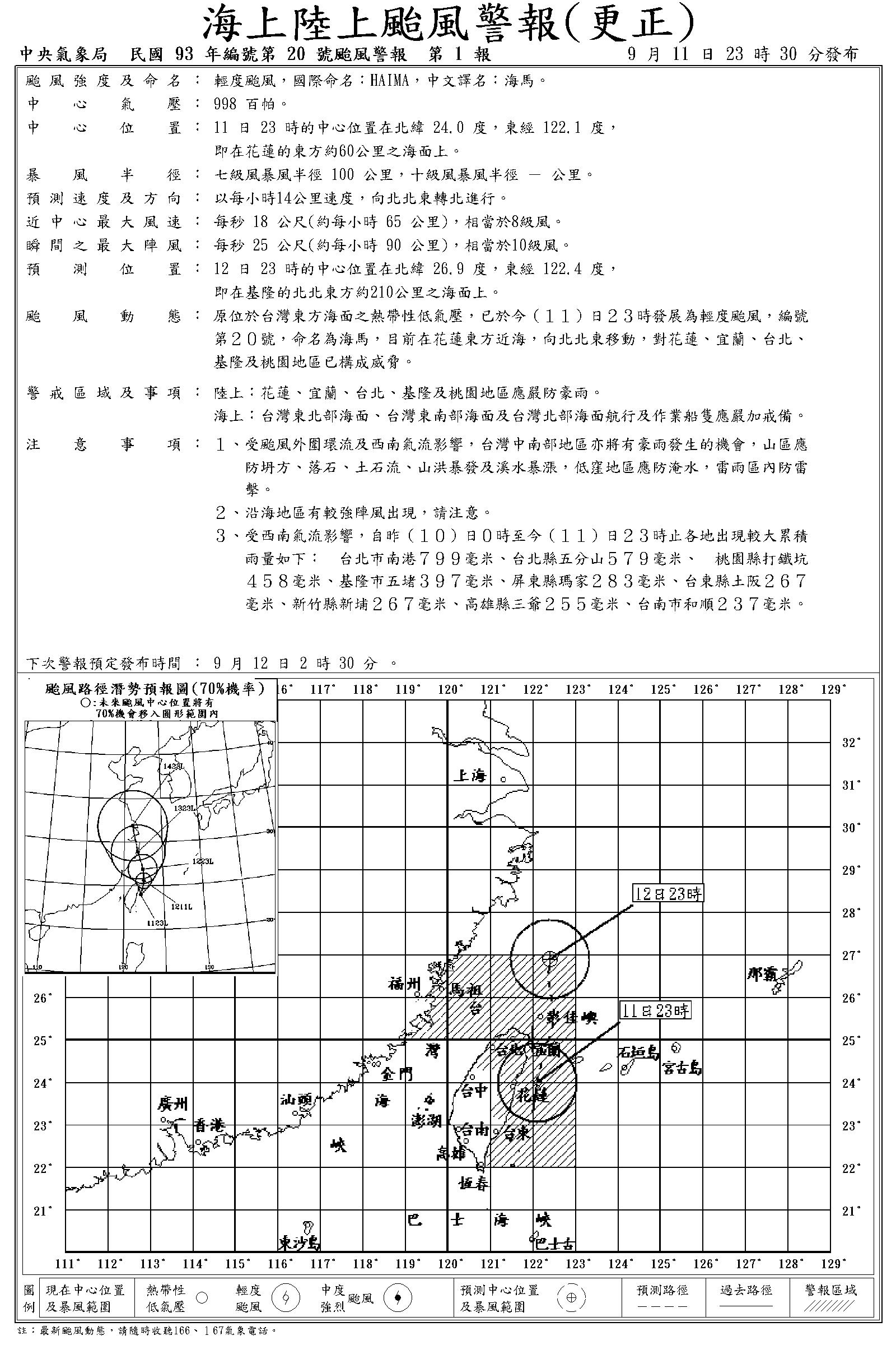 第20號颱風警報單 23時(911).jpg