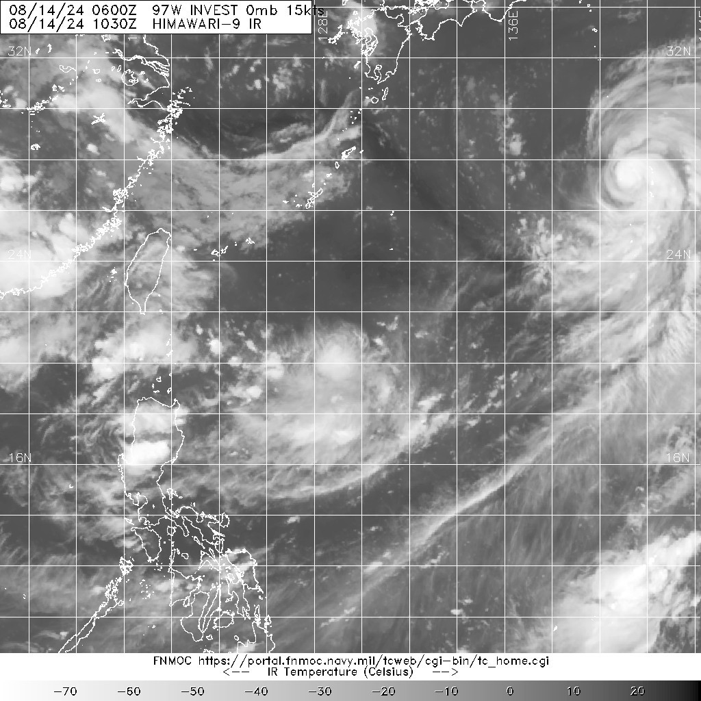 20240814.1030.himawari-9.ir.97W.INVEST.15kts.0mb.20.5N.129.5E.100pc.jpg