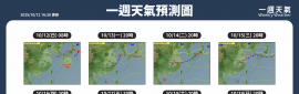2025/10/13~10/19 天氣概況