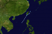 91W 南海熱帶低壓通過台灣南部 持續東北行 JTWC:副熱帶低壓