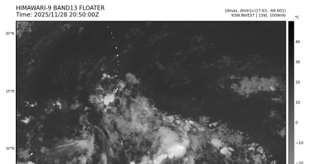 93W 關島東南方海面擾動