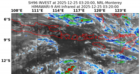 96S Low 峇里島南方海面