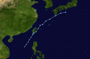 91W 南海熱帶低壓通過台灣南部 JTWC:副熱帶風暴