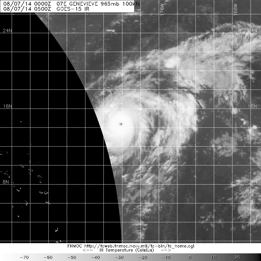 20140807_0500_goes-15_ir_07E_GENEVIEVE_100kts_965mb_13_7N_179_1W_84pc.jpg