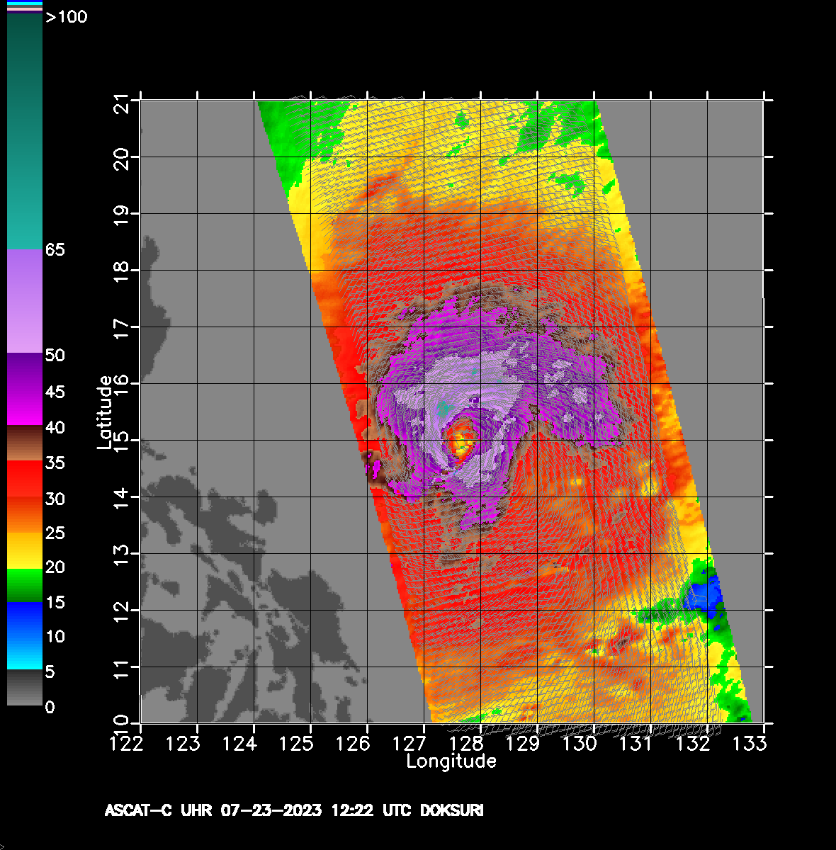 05W.DOKSURI Ultra-High Winds 	